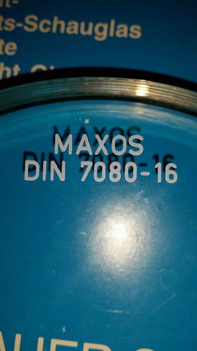 SCHOTT MAXOS BOROSILICATE SAFETY SIGHT GLASS DIN 7080-40 part number 00625