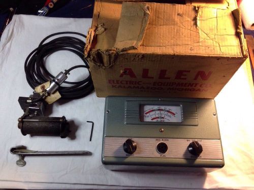 Vintage 1960 Allen Electric &amp; Equipment Co Combustion Analyzer E1206 W/ Orig Box