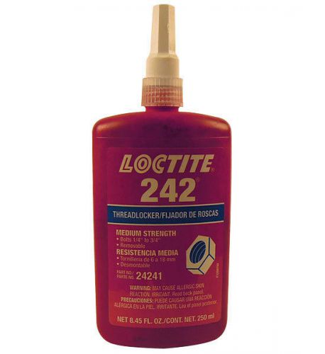 Loctite 242® threadlocker - medium strength size: 250 ml. for sale