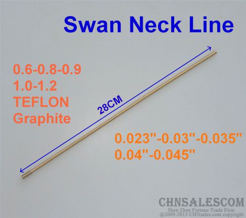Swan Neck LIne for MIG Welding Guns Teflon Graphite 0.023-0.045&#034;   0.6-1.2mm