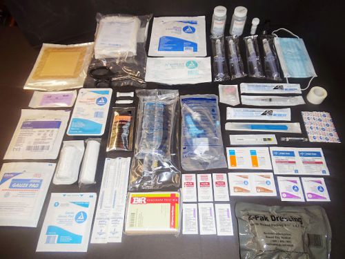 sutures,lidocaine 4% 4ml,IVset,Debridement kit,Laceration tray,Hydrogen Peroxide