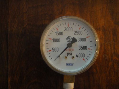 Wika  4000 psi top mount pressure gauge p/n: 50309226 type: 111.11 2.5” for sale
