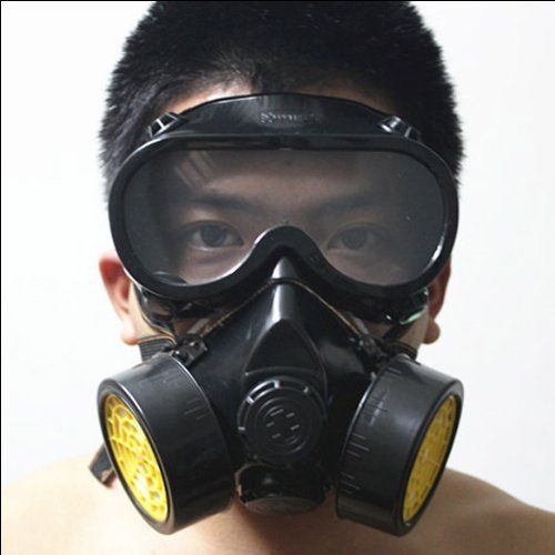 Safety goggles gas mask respirator filter paint chemical industrial anti dust for sale