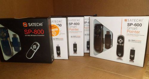 MIXED LOT OF 5 Satechi SP600 AND SP800 2.4Ghz RF Wireless Presenter