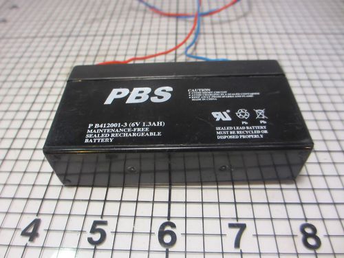 Lot of 23 pbs sealed lead rechargable battery #b412001-3 6v 1.3ah for sale