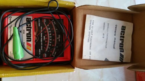 Actron Dwell / Tach Meter Car Engine Analyzer Tester Model 612 Made In The USA