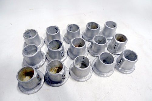 Lot of 15 Hollaender Structural Fitting Base Speed Rail Pipe 1-1/2&#034;