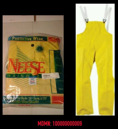 New 1 NEESE Protective Wear TROUSERs BIB W/ FLY MAGNUM 45BTF Yellow Sz XL