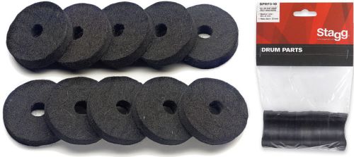 Pack of 10 felt washers for HiHat seat