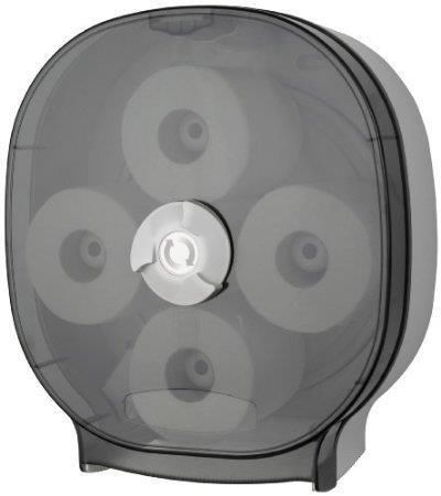 4-Roll Palmer Fixture Carousel Tissue Dispenser RD0044-01 Dark Translucent