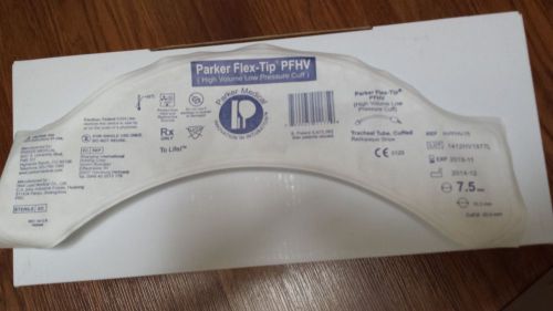 Parker Flex Tip PFHV Tracheal Tube, Cuffed Size 7.5  Box of 10