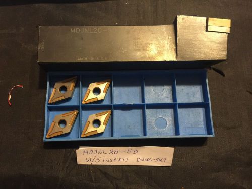 MDJNL 20-5D Tool Holder w/ Box of 5 Mixed DNMG 543 Carbide Inserts