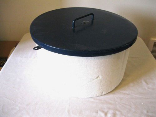 X Large Liquid Nitrogen dewar insulated top cover 18 in. across x 10 in. tall
