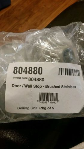 5 brand new Door/wall stop brushed stainless