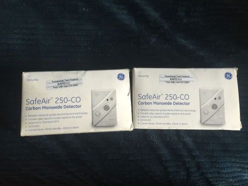 TWO SafeAir 250-CO Carbon Monoxide Detectors