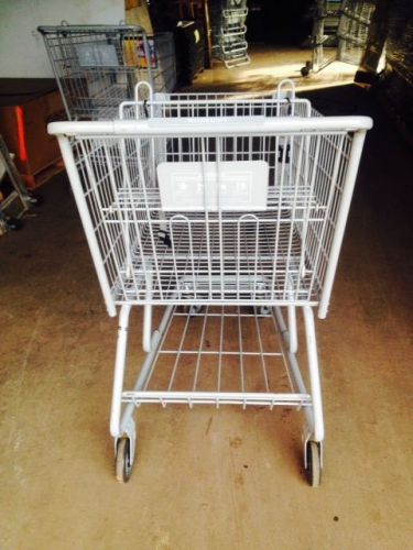 Shopping carts gray metal lot 8 large size grocery supermarket liquor warehouse for sale