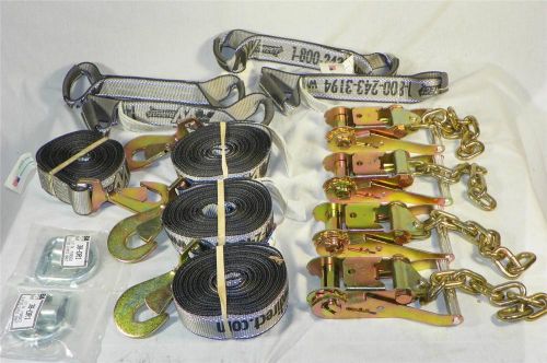 B/a products rollback 18 foot ratchet tie-down strap set fast ship u.s.a. for sale
