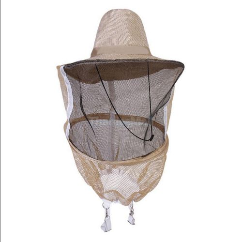 Beekeeper Cowboy Hat Mosquito Bee Insect Net Veil Face Head Protector GW