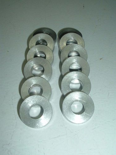 Aluminum washer spacer shim cnc cut from 1 inch tubing w/ 7/16 center for sale