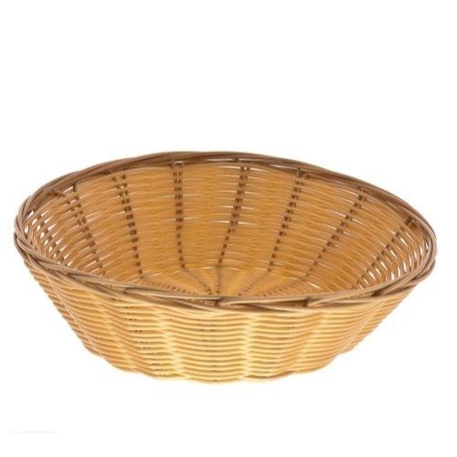 Update International Round Woven Bread Roll Baskets, Food Serving Baskets,