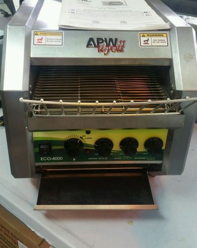 Apw wyott eco 4000-350l countertop electric conveyor toaster new in box for sale
