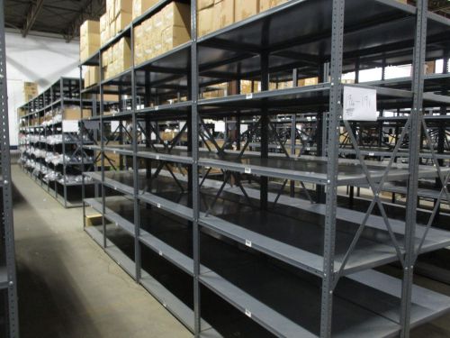 Industrial shelving units 24&#034;x48&#034;x99&#034; w/ 7 shelves per unit ( 10 sect per lot ) for sale