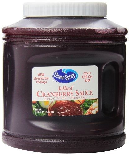 Ocean Spray Jellied Cranberry Sauce,Resealable Container,  101-Ounce, (Pack of