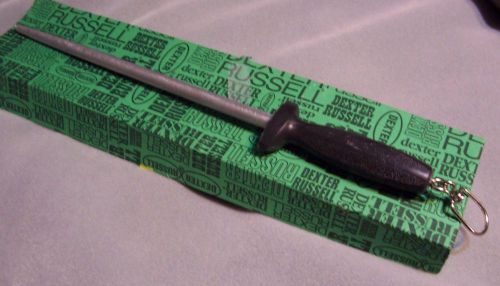 New dexter-russell 12sxl steel knife sharpener, black polypropylene handle for sale