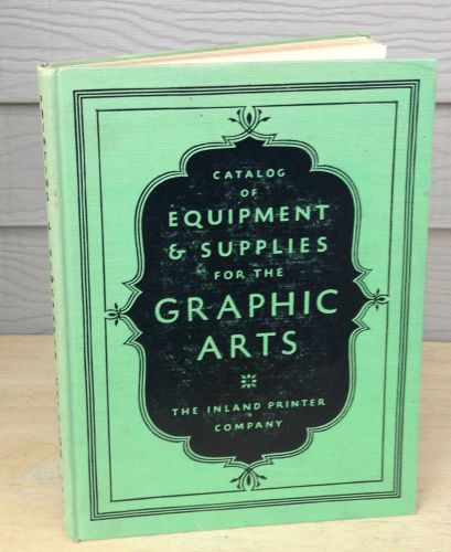 1935 Inland Printer Catalog of Printing Supplies &amp; Presses  Type Specimen NF