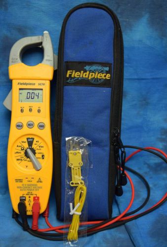 Fieldpiece SC76 Clamp Meter Temperature and Capacitance w/ Soft Case &amp; Leads Kit