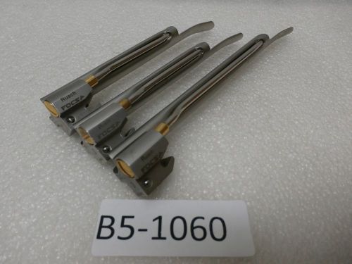 RUSCH Laryngoscope Miller Fiberoptic blades #2,3 Diagnostic Instrument. B5-1060