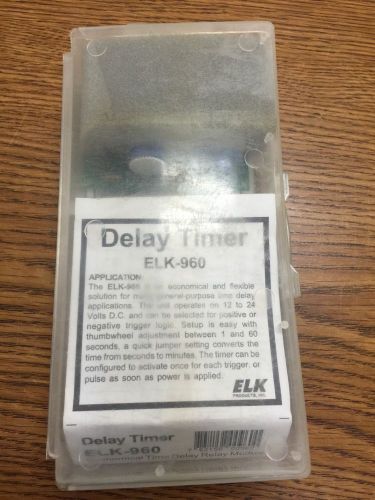 Elk 960 delay timer 12/24v dc 1-60 sec. new in box! for sale