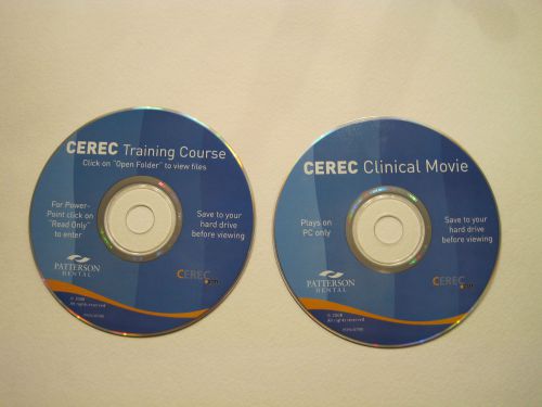 cerec clinical training cd&#039;s