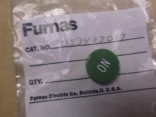 Furnas D53493017 Green &#034;ON&#034; Position switch Cover *FREE SHIPPING*