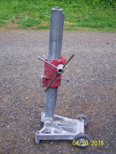 Large base heavy duty dymorig diamond drill stand, milwaukee, 4130 for sale
