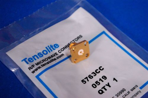 Tensolite 5763cc female sma 4h square bulkhead panel connector for rf work for sale