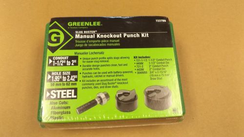 Greenlee 7237BB Slug-Buster Manual Knockout Kit for 1-1/2 &amp; 2-Inch Conduit *db1*