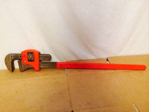 36&#034; cast iron red adjustable pipe wrench heavy duty for sale