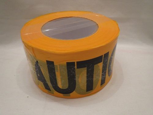 Yellow safety caution barricade tape 3&#034; &#039; 2-mil 1-roll for sale