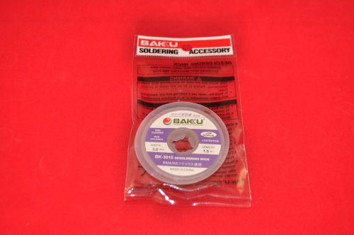 Desoldering Wick Braid Solder Remover 3mm x 5ft. Flux Saturated PCB Rework 1.5m