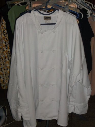 EDWARDS 5XL CHEF COAT, KNOT BUTTONS, FRENCH CUFF, VGC