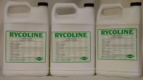 3 ONE GALLON CONTAINERS OF RYCOLINE COPPER GLEAM PRODUCT NO. 510000-1P