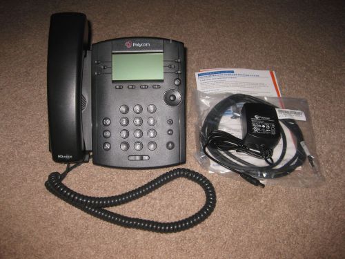 POLYCOM VVX 310 VVX310 2201-46161-001 PHONE WITH AC ADAPTER Great Condition