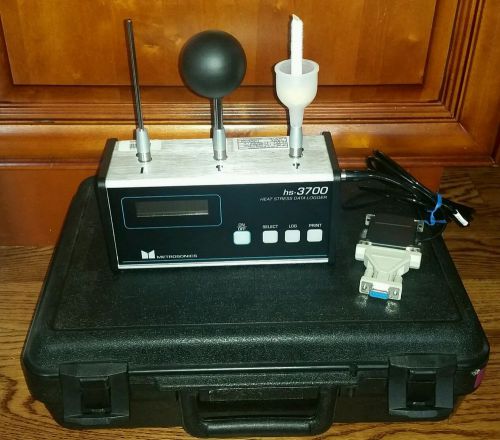 Metrosonics hs-3700 portable heat stress monitor kit metrologger for sale