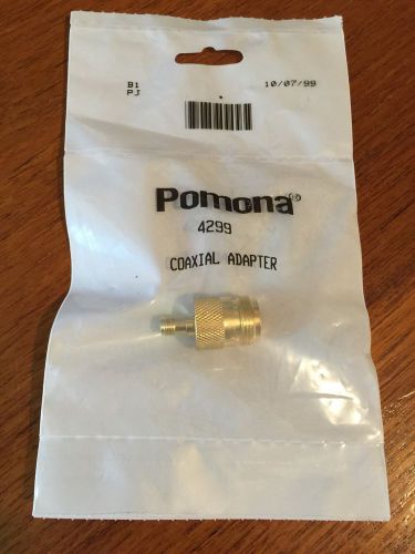 Pomona Electronics 4299 SMA (F) / Type N (F) Adapter Connector - Gold