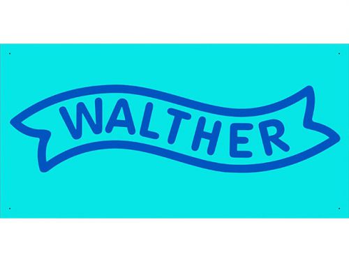 Advertising Display Banner for Walther Dealer Arm Gun Shop