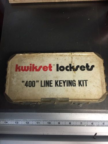Kwikset Lockset &#034;400&#034; Line Keying Kit. Locksmith Equipment
