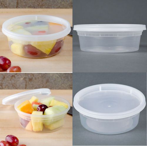 8 oz.(236 ml) Food Grade Container, Soup Cup, Deli Pro, 240 Cups w Lids/Case