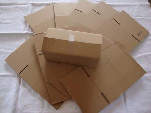 10 Brown Corrugated Shipping Box 8x4x3 Sunglasses Cardboard Carton Packing Maile
