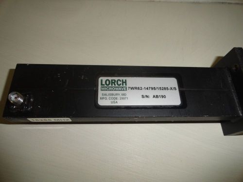 LORCH BANDPASS RF FILTER COAXIAL BSC SMA 15.2 Ghz very low ins loss NEW